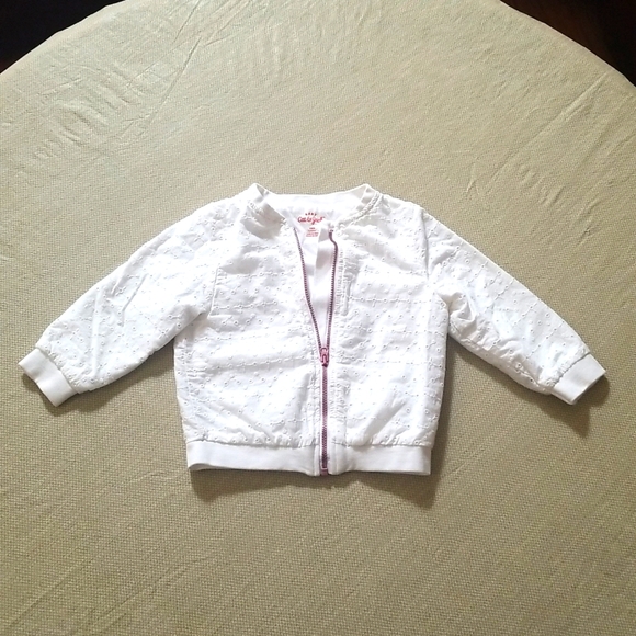 ❣5 for $25 Sale❣ Cat & Jack White Eyelet Jacket - Picture 1 of 3